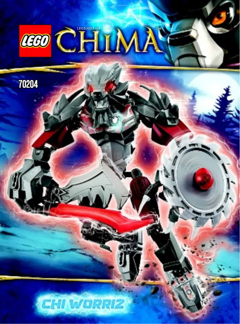 Page 1 de la notice Manuel utilisateur Lego Chima 70204