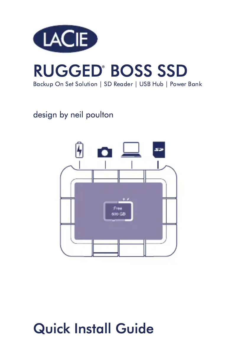 Page n°1 - Manuel utilisateur LaCie Rugged BOSS SSD
