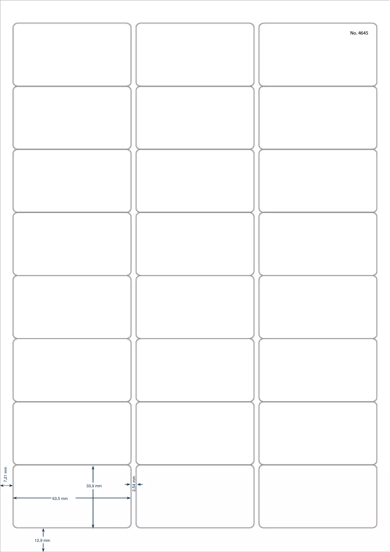 Page 1 de la notice Manuel utilisateur Herma 4645