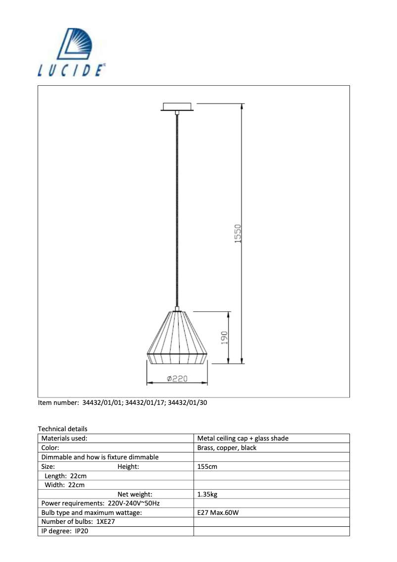 Image de la première page du manuel de l'appareil Lyna