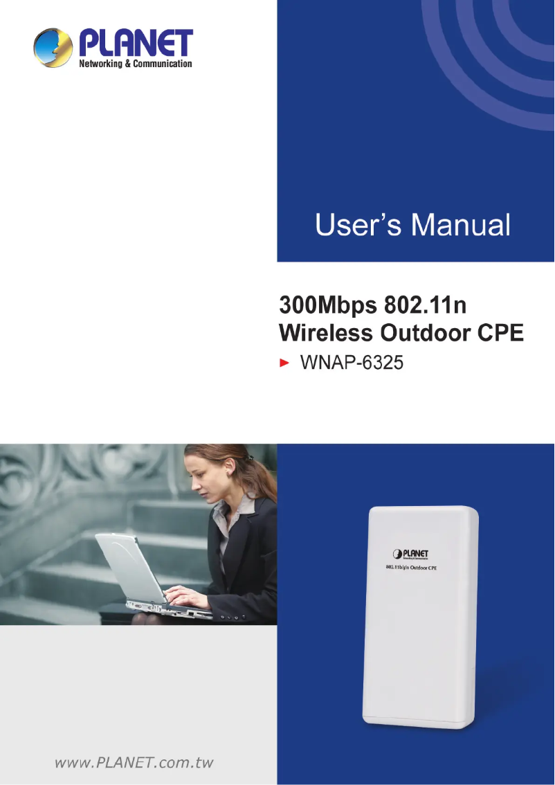 Page 1 de la notice Manuel utilisateur Planet WNAP-6325