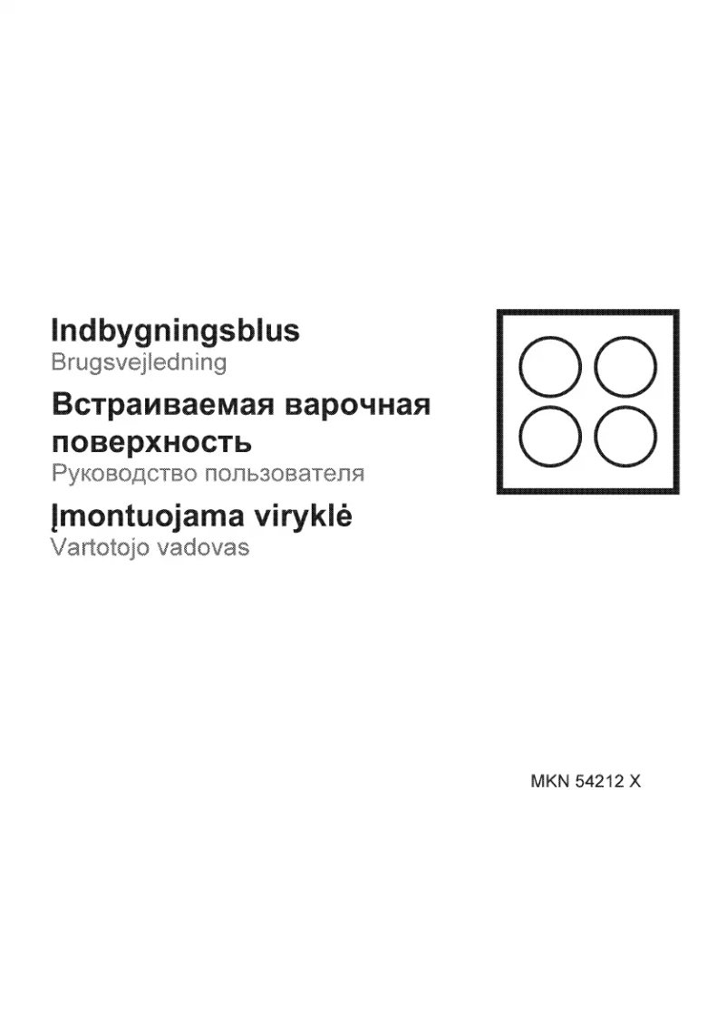 Page n°1 - Manuel utilisateur Blomberg MKN54212X
