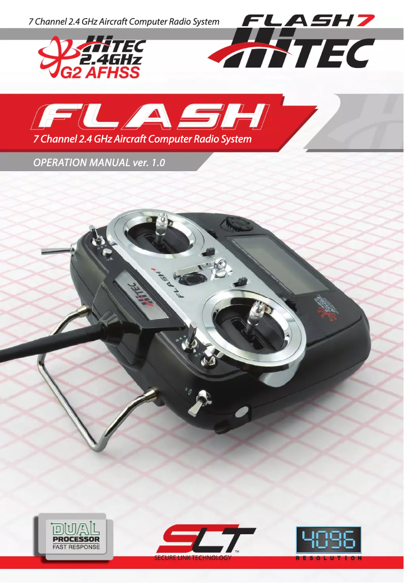 Page 1 de la notice Manuel utilisateur Hitec Flahs 7