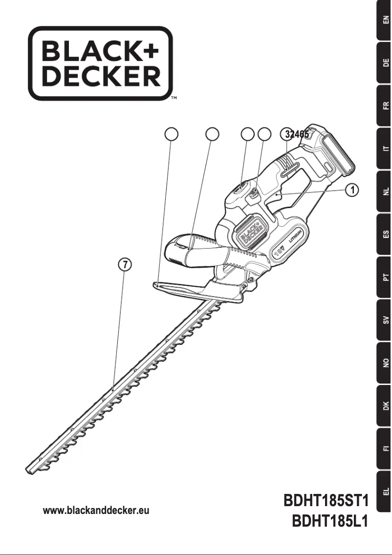 Image de la première page du manuel de l'appareil BDHT185L1