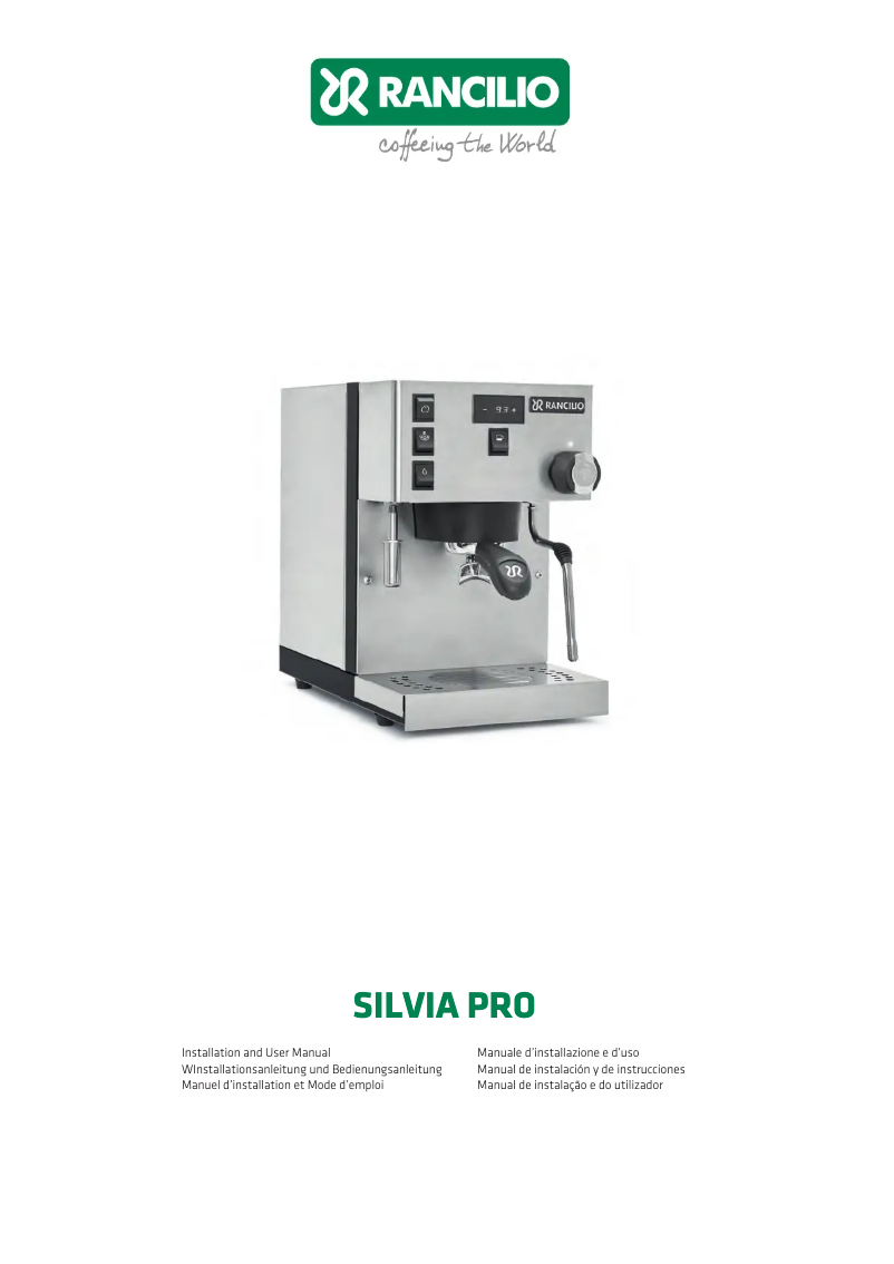 Image de la première page du manuel de l'appareil Silvia Pro
