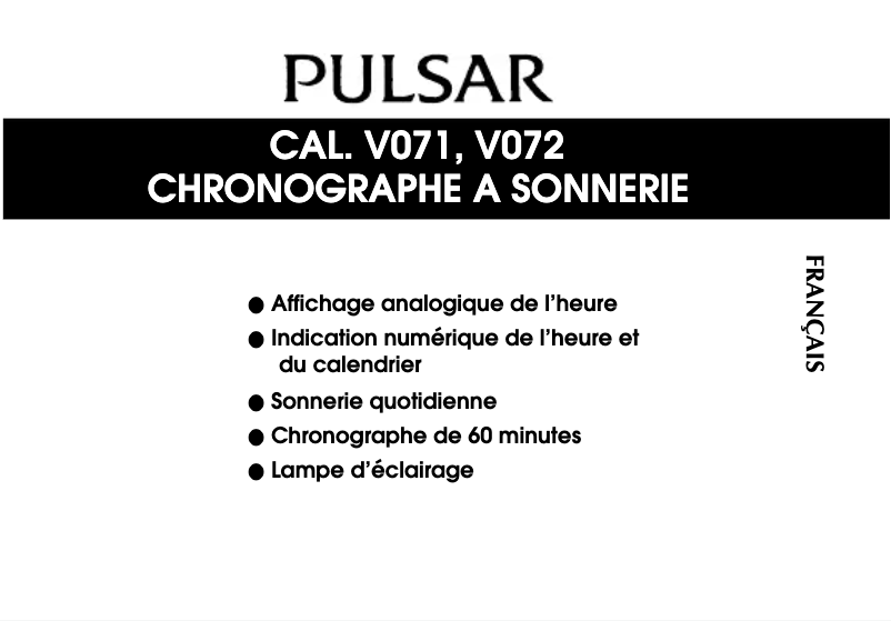 Página 1 del manual Manual de usuario Pulsar V072