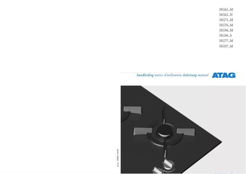 Page n°1 - Manuel utilisateur Atag HG7611MX