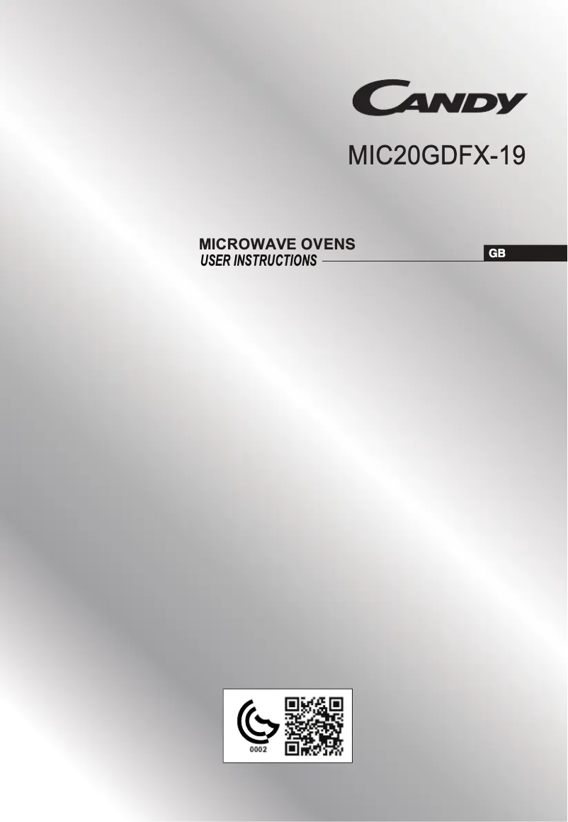 Image de la première page du manuel de l'appareil MIC20GDFX-19