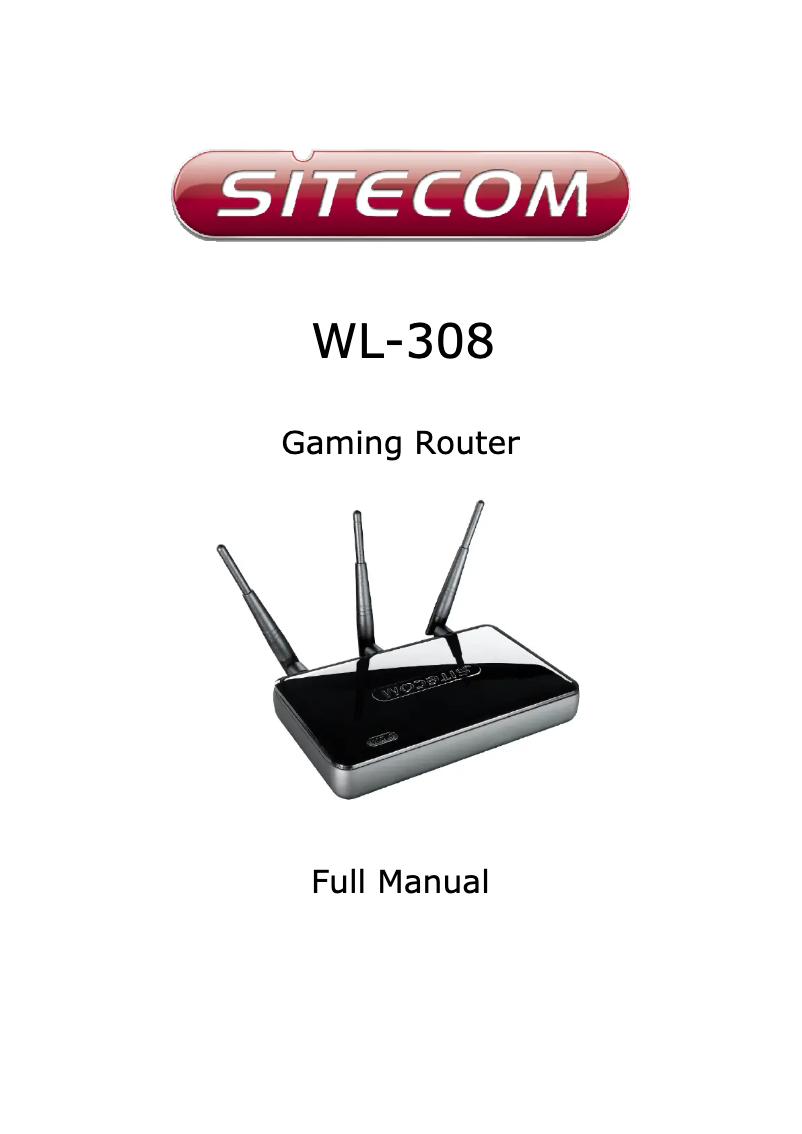 Page n°1 - Manuel utilisateur Sitecom WL-308