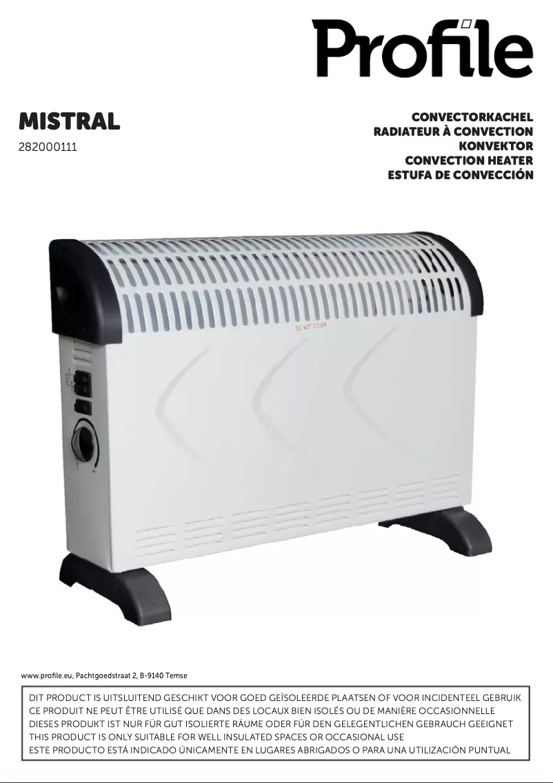 Image de la première page du manuel de l'appareil Mistral