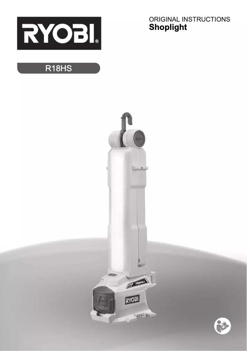 Page 1 de la notice Manuel utilisateur RYOBI R18HS