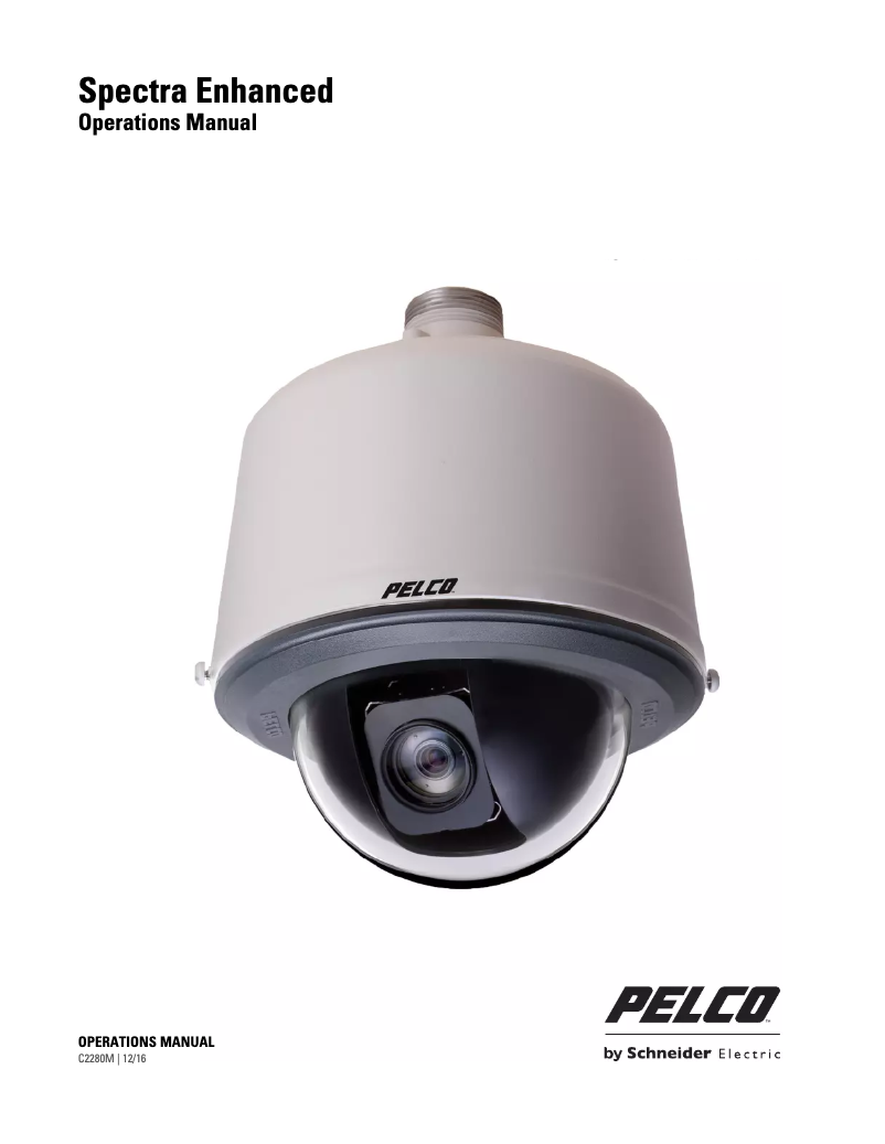 Page n°1 - Manuel utilisateur Pelco Spectra Enhanced D6230L