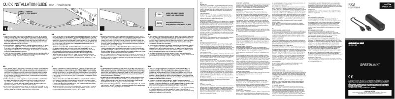 Page 1 de la notice Manuel utilisateur Speed-Link Rica SL-5112-BK