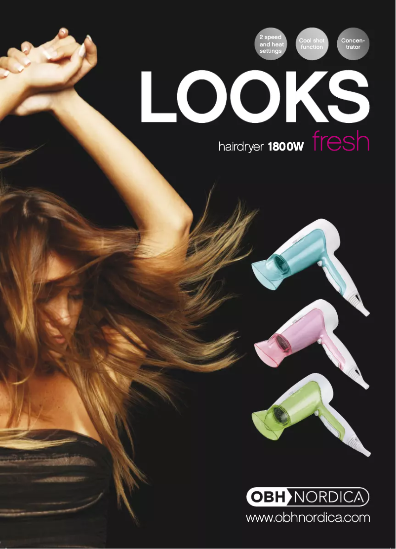 Página 1 del manual Manual de usuario OBH Nordica Looks Fresh 5174