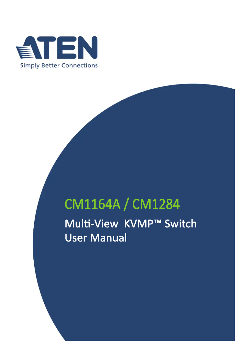 Page 1 de la notice Manuel utilisateur ATen CM1164A