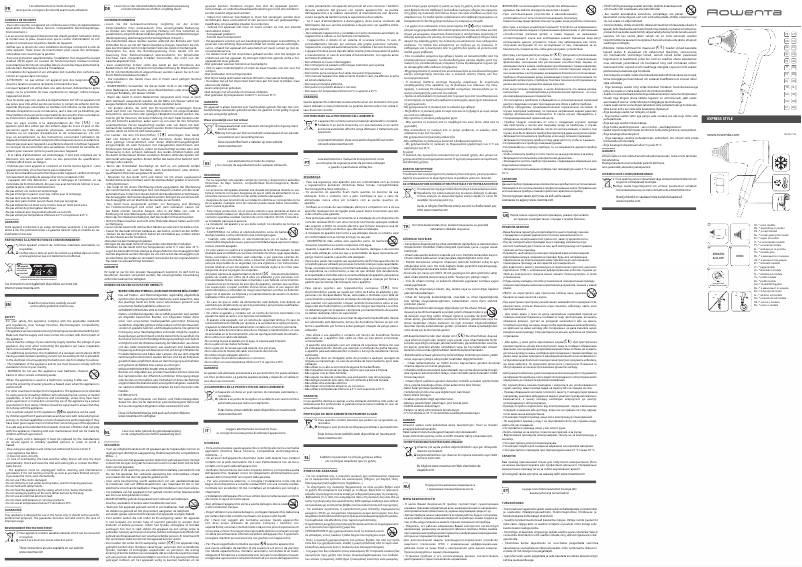 Page 1 de la notice Manuel utilisateur Rowenta Express Style CV184L