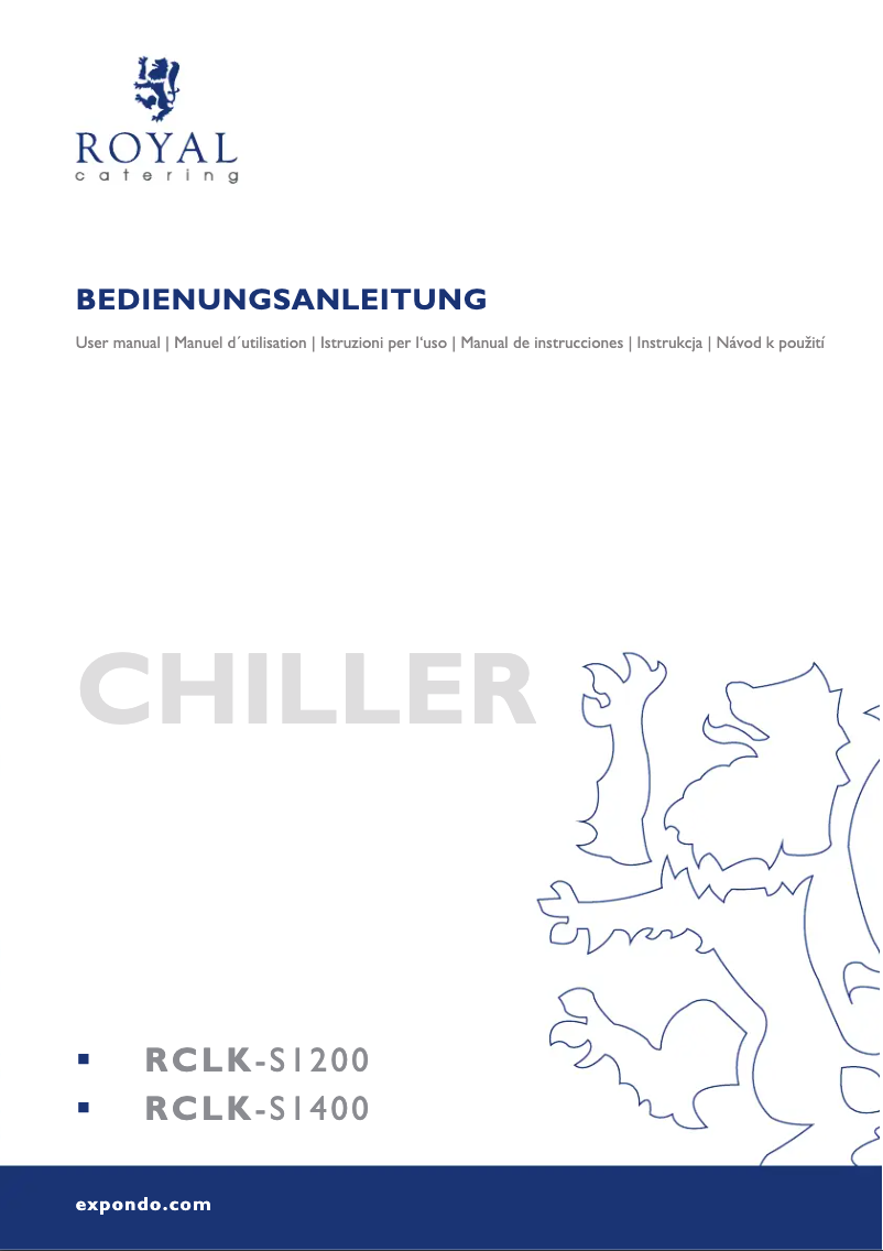 Page 1 de la notice Manuel utilisateur Royal Catering RCLK-S1400