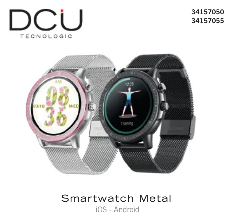 Page n°1 - Manuel utilisateur DCU Smartwatch Metal