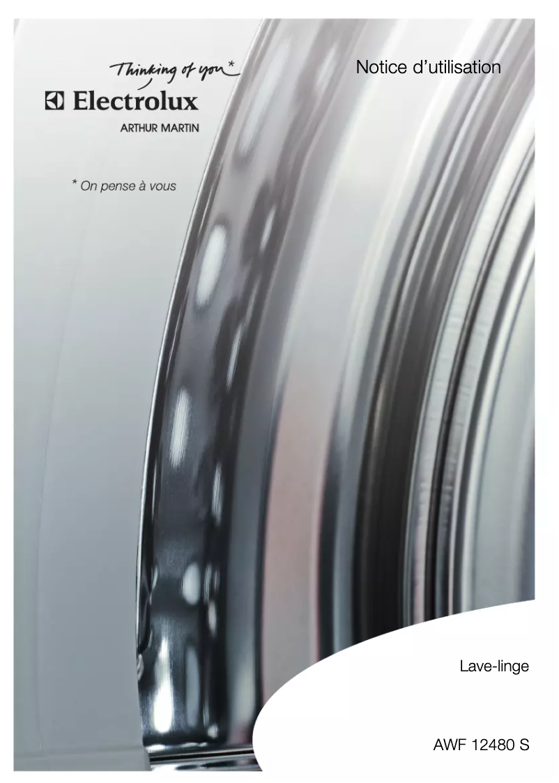 Page n°1 - Manuel utilisateur Arthur Martin-Electrolux AWF 12480 S