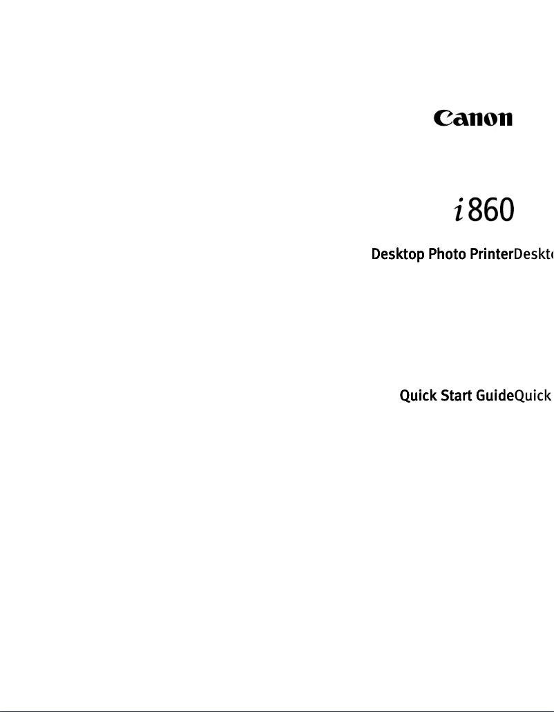 Image de la première page du manuel de l'appareil Bubble Jet i860