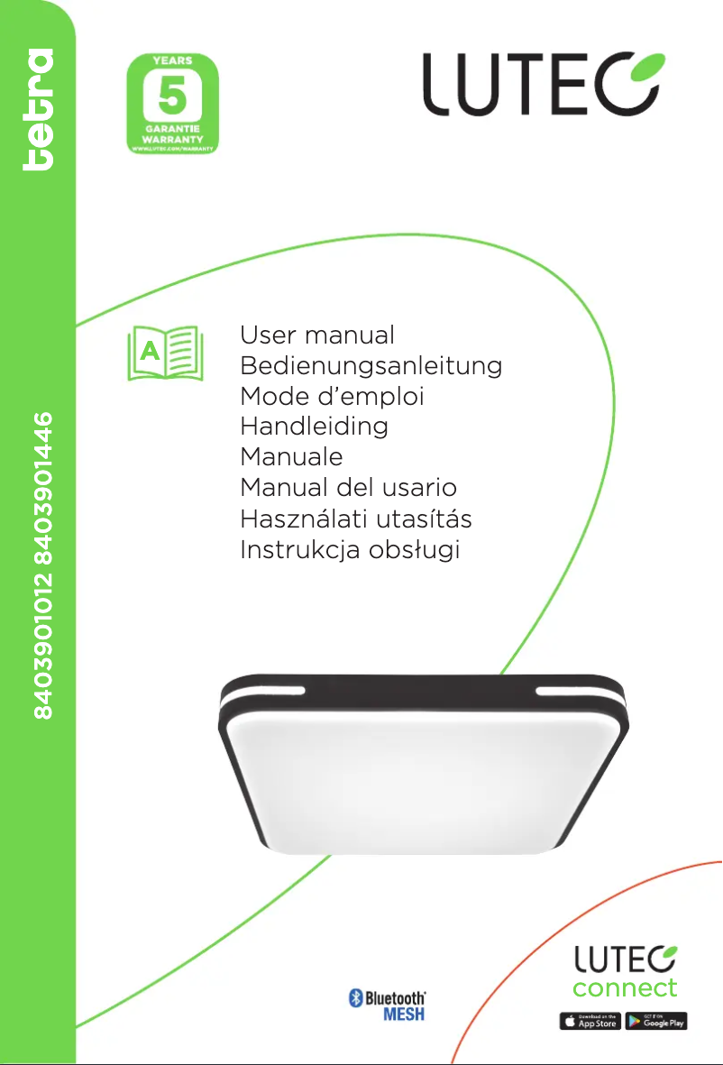 Image de la première page du manuel de l'appareil Tetra