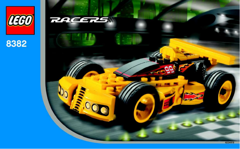 Page 1 de la notice Manuel utilisateur Lego Racers 8382