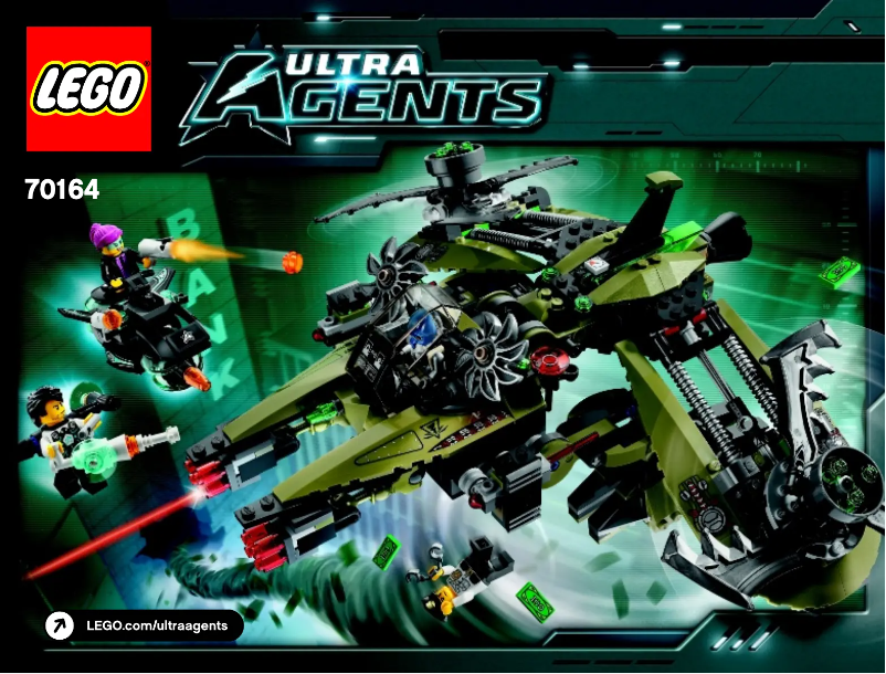 Page 1 de la notice Manuel utilisateur Lego Ultra Agents 70164