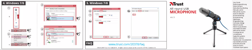 Page n°1 - Manuel utilisateur Trust Mico