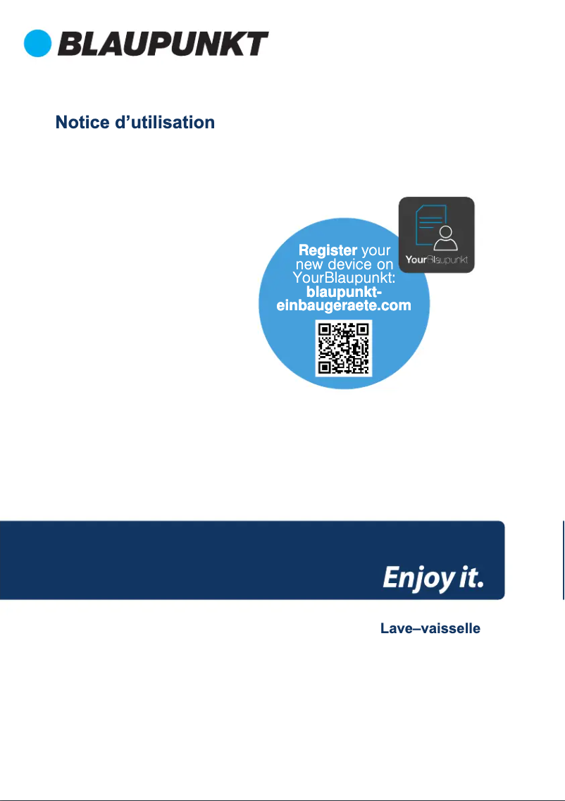 Page n°1 - Manuel utilisateur Blaupunkt 5VH6X00EBE