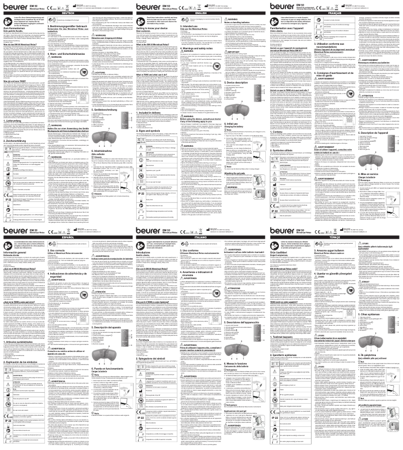 Image de la première page du manuel de l'appareil EM 50