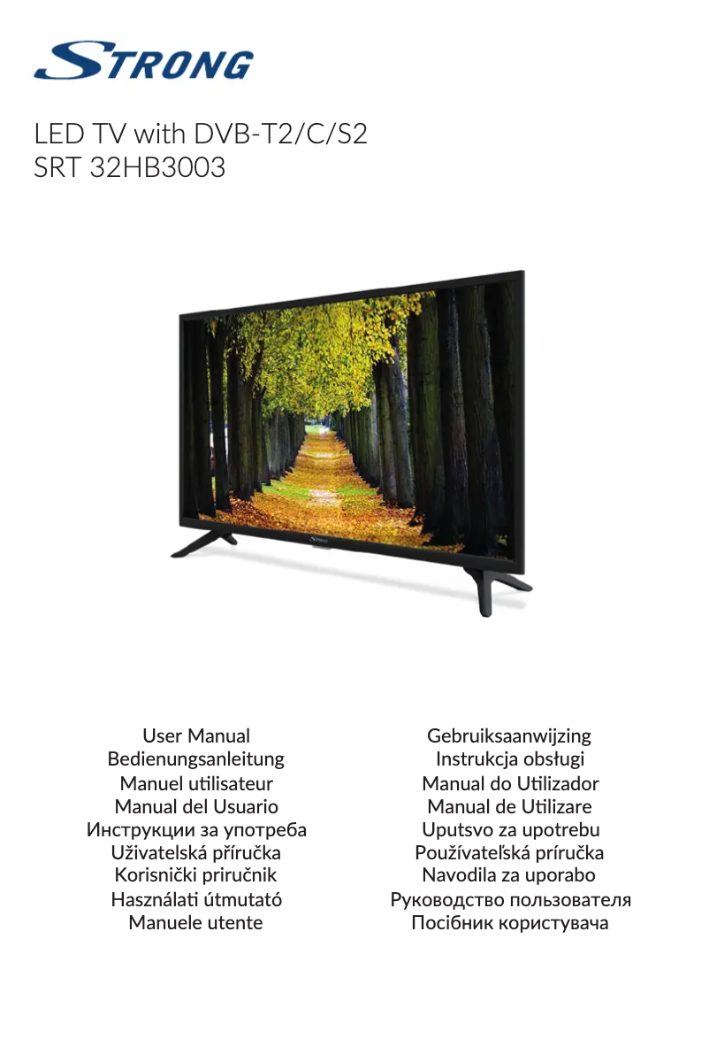 Página 1 del manual Manual de usuario Strong SRT 32HB3003
