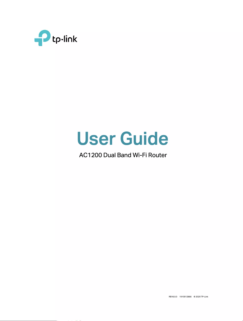 Page n°1 - Manuel utilisateur TP-Link Archer A54