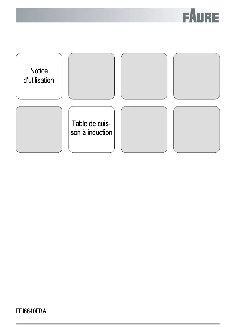 Page n°1 - Manuel utilisateur Faure FEI6640FBA