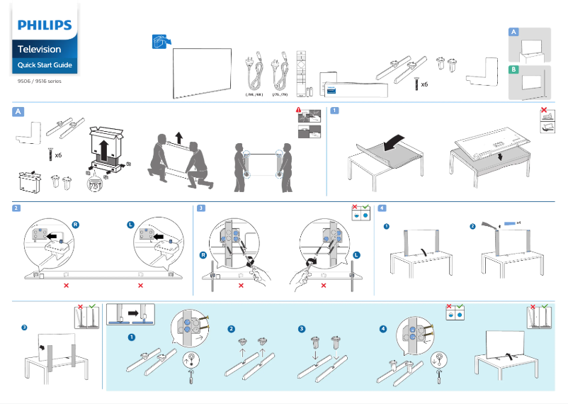 Página 1 del manual Guía de inicio rápido Philips 75PML9516