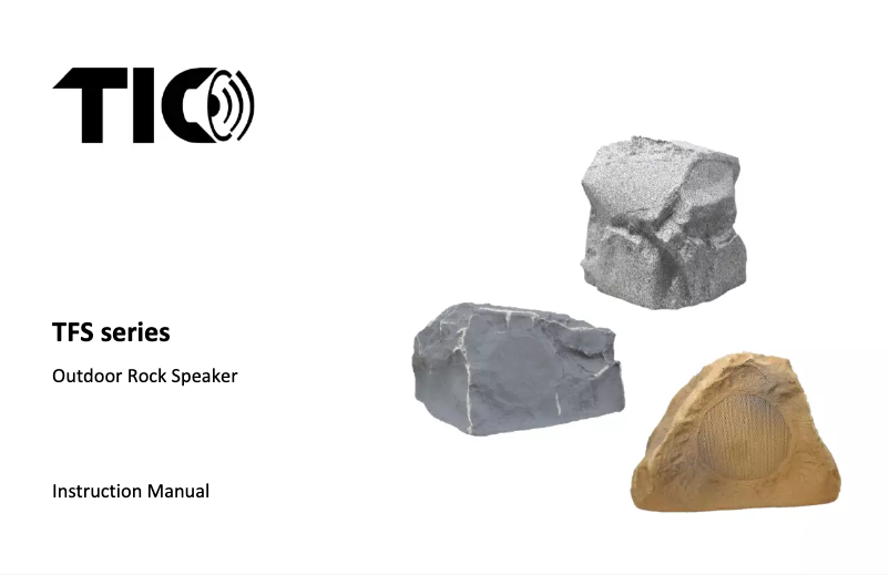 Page 1 de la notice Manuel utilisateur TIC Rock TFS50