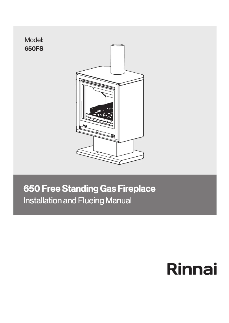 Page n°1 - Manuel utilisateur Rinnai 650FS