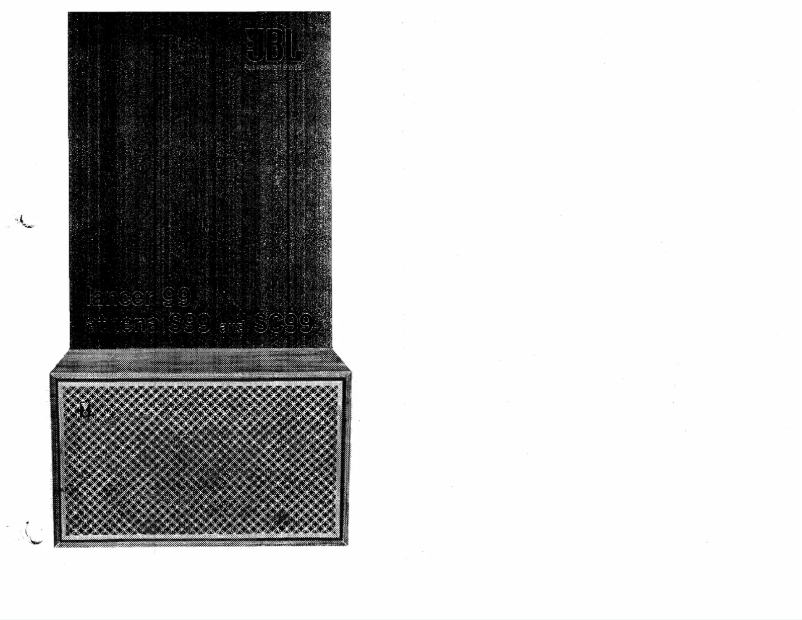 Page 1 de la notice Manuel utilisateur JBL L99 Lancer