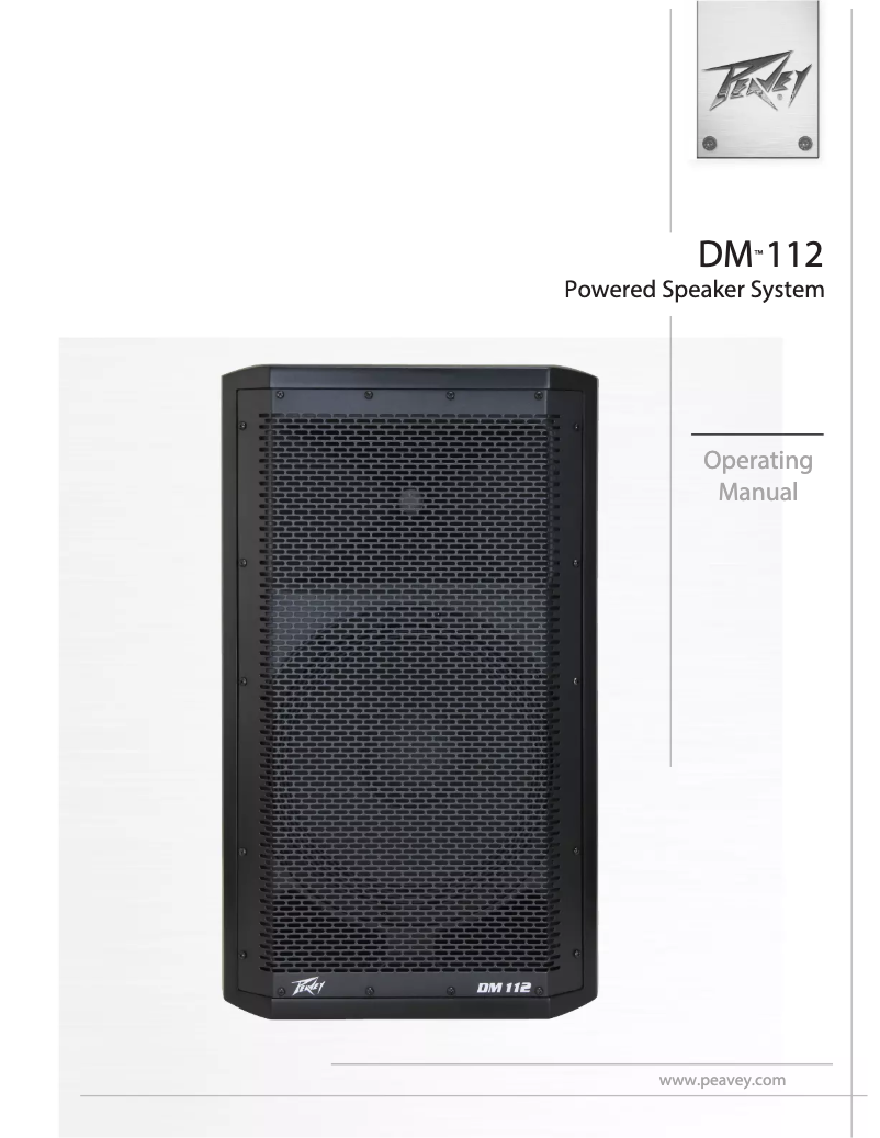 Image de la première page du manuel de l'appareil DM 112