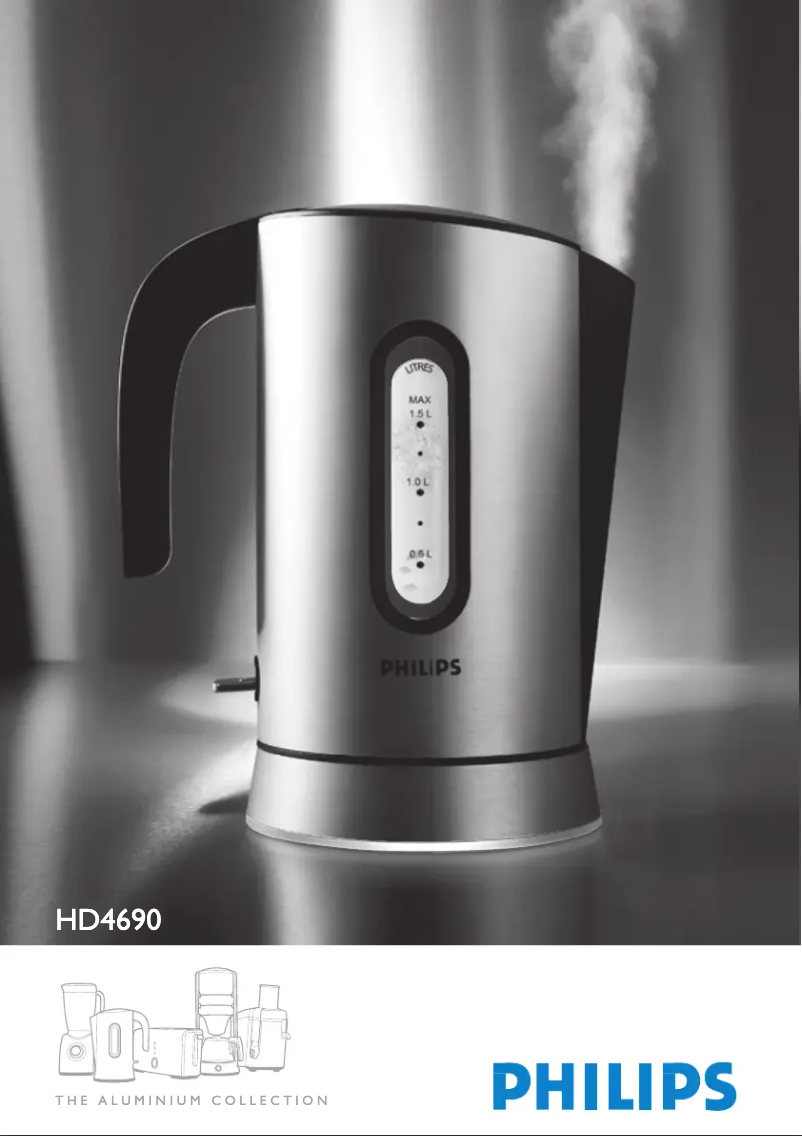 Page 1 de la notice Manuel utilisateur Philips Aluminium HD4690
