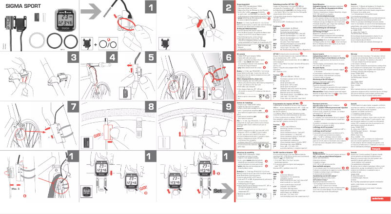 Page 1 de la notice Manuel utilisateur Sigma TARGA