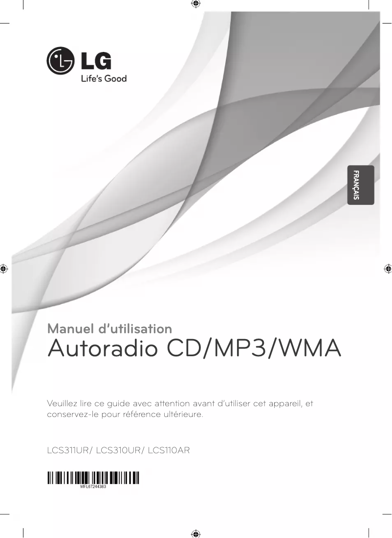 Page n°1 - Manuel utilisateur LG LCS110AR