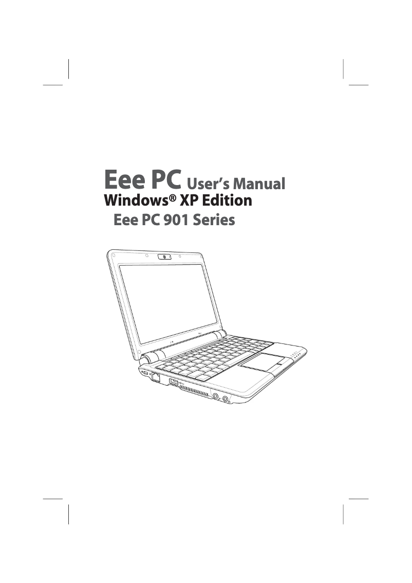 Image de la première page du manuel de l'appareil EEE PC 901 XP