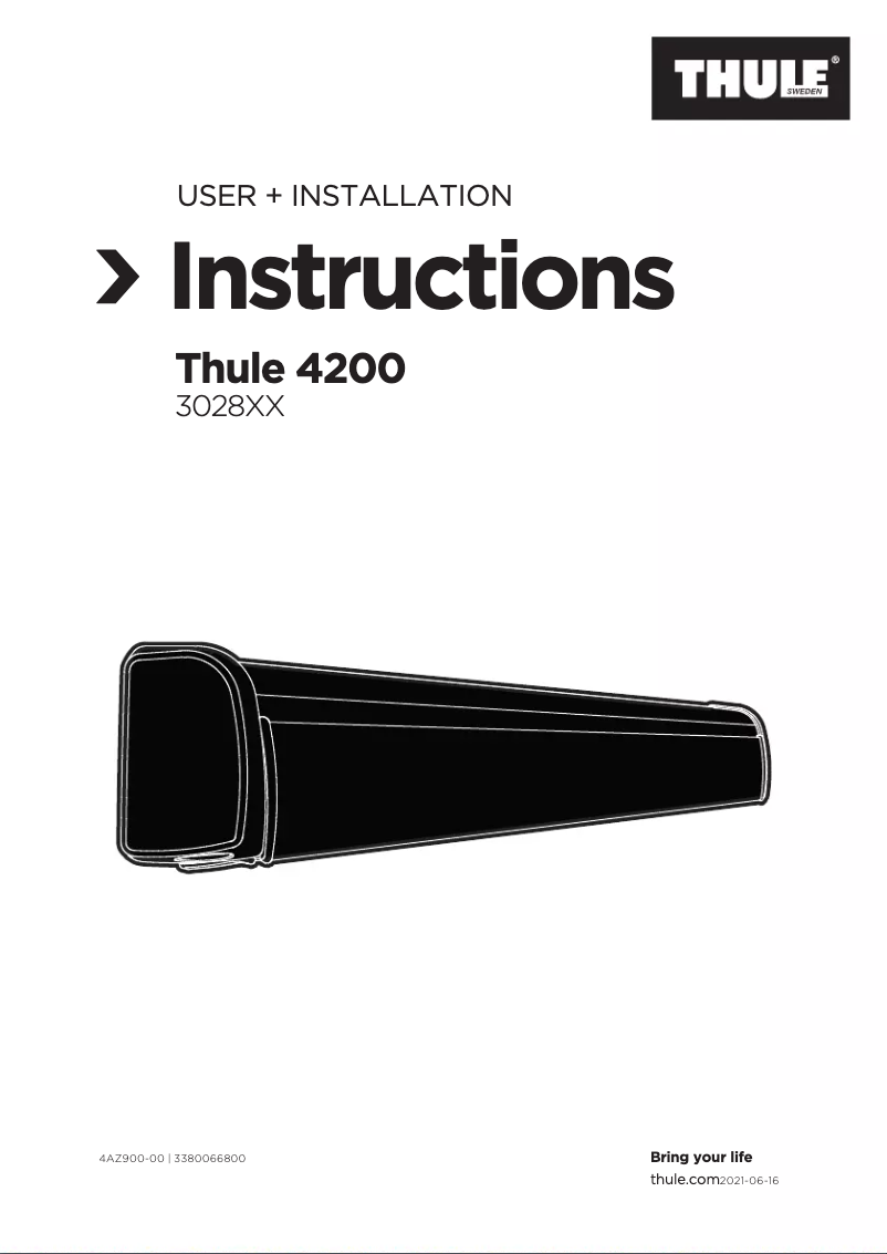 Page 1 de la notice Manuel utilisateur Thule HideAway