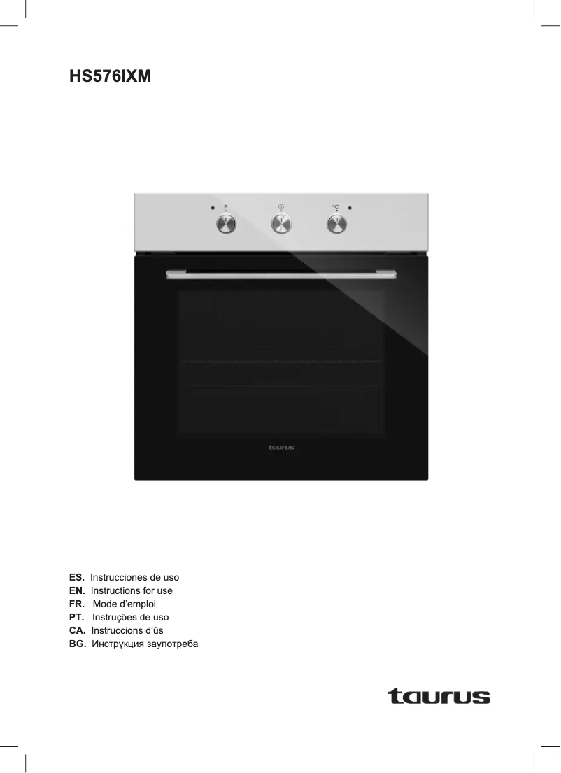 Image de la première page du manuel de l'appareil HS576IXM