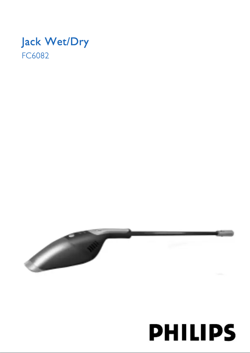 Page 1 de la notice Manuel utilisateur Philips Daisy Deluxe Wet/Dry FC6082