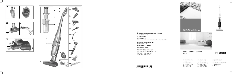 Page n°1 - Manuel utilisateur Bosch Athlet BBH6PARQ