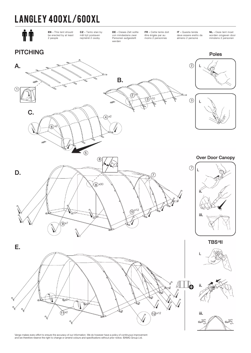 Imagen de la primera página del manual del dispositivo Langley 600XL