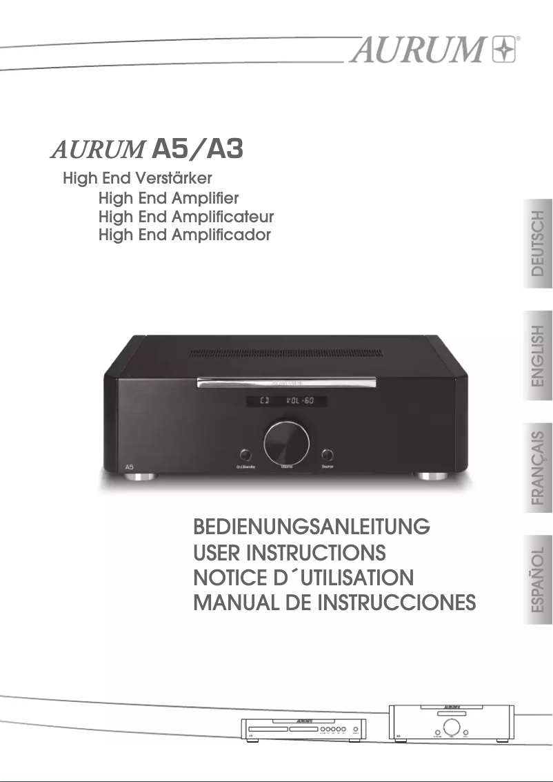 Image de la première page du manuel de l'appareil A3
