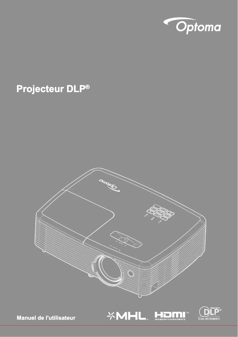 Page n°1 - Manuel utilisateur Optoma EH345
