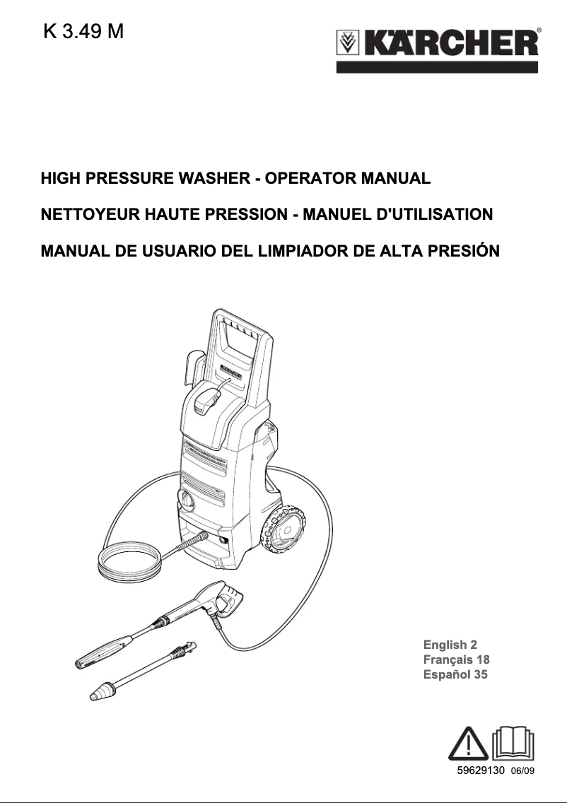 Imagen de la primera página del manual del dispositivo K3 49M